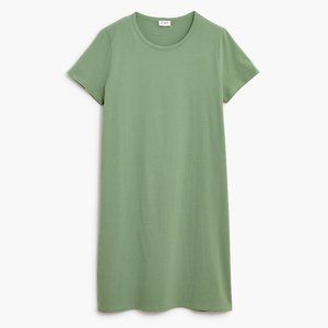 J. Crew Short-Sleeve T-Shirt Dress - Green - Medium